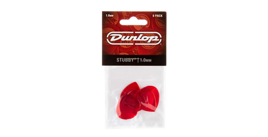 Stubby Jazz Picks Player's Pack, 6 pcs., red, 1.00 mm