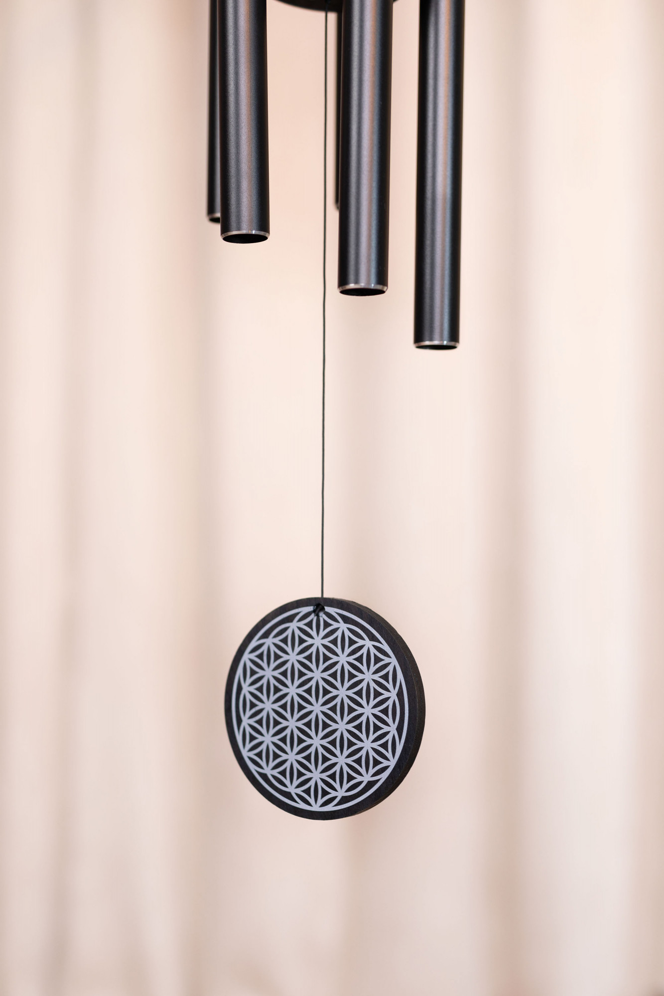 FOLMC36BK Sonic Energy Flower of Life Meditation Chime, 36" / 90 cm, 432 Hz, Schwarz