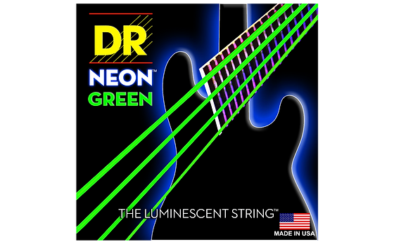 "HI-DEF NEON-  GREEN Colored Bass Strings Medium 45-105