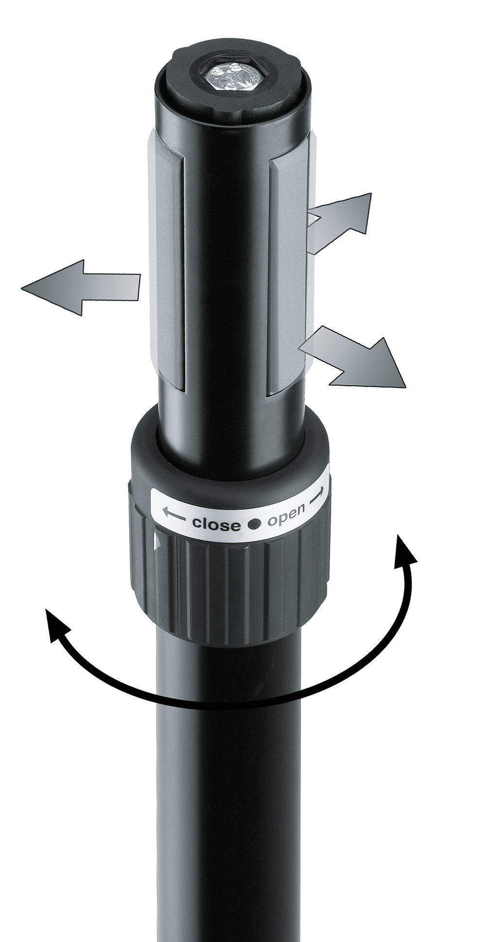 21360 Distanzrohr -Ring Lock- schwarz