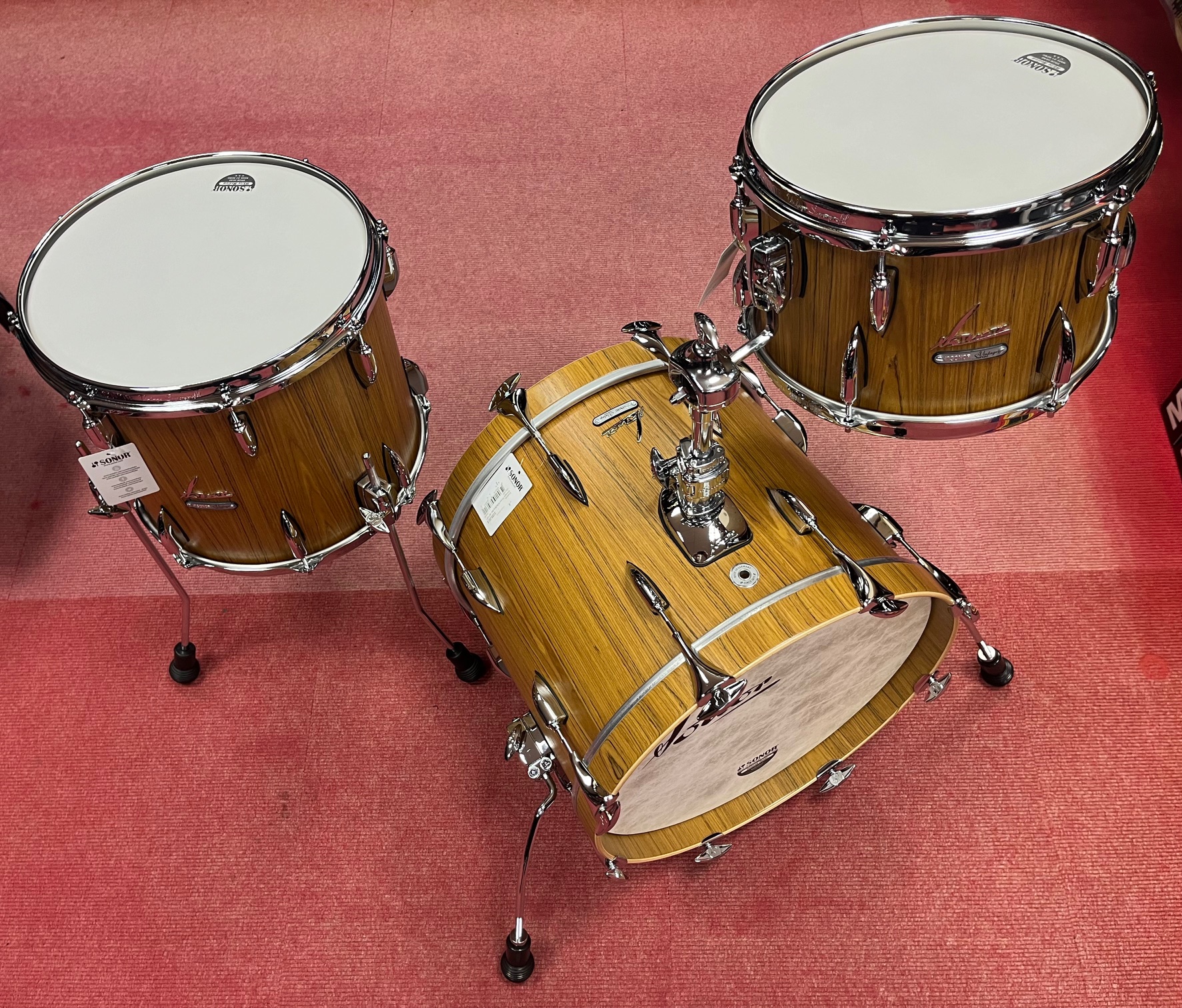 Vintage Three18 BeBop Set 18"/12"/14" Teak Semi Gloss incl. STH-VT 674