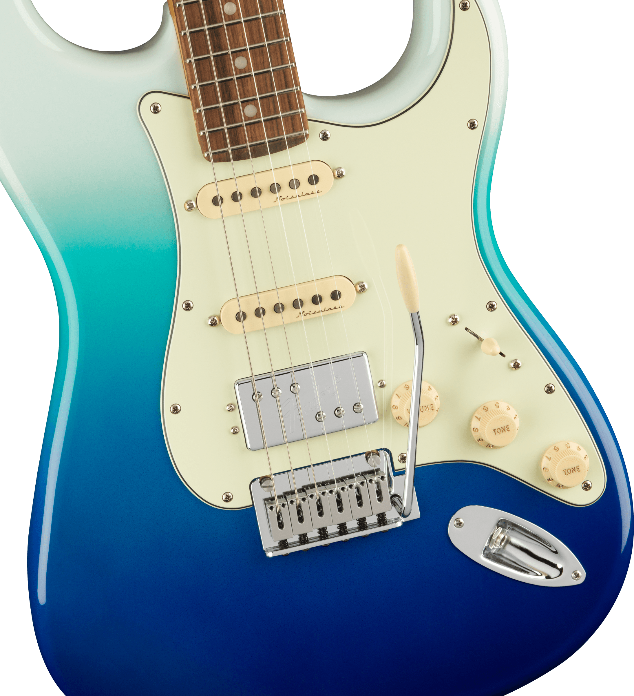 Player Plus Stratocaster, HSS, PF, Belair Blue