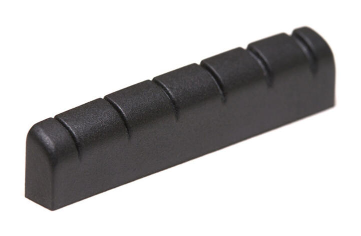 Black TUSQ XL PT-6010-00 Slotted Guitar Nut (43 mm) - Electric, G-Style, Rounded, Flat