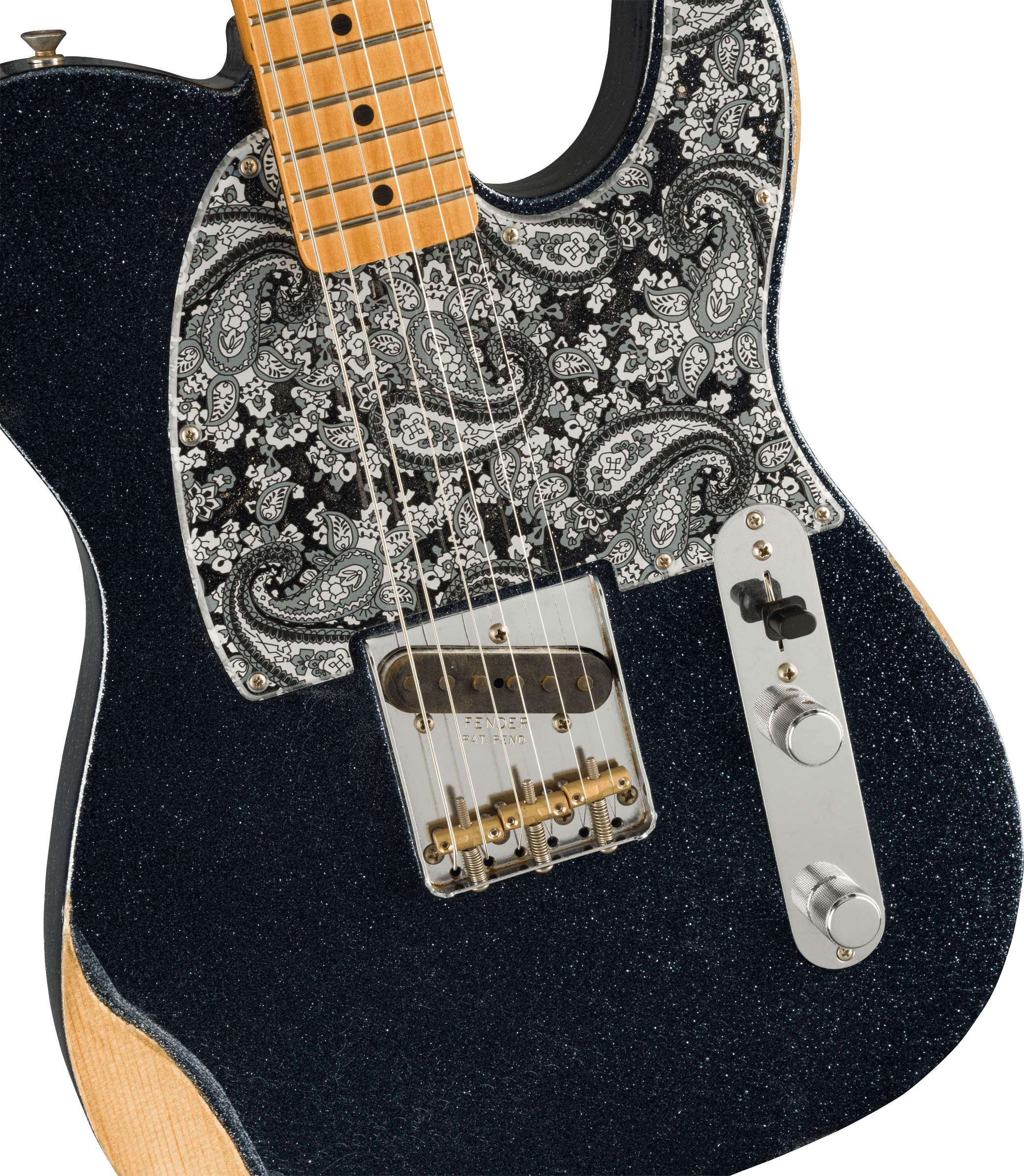 Brad Paisley Esquire Maple Fingerboard, Black Sparkle