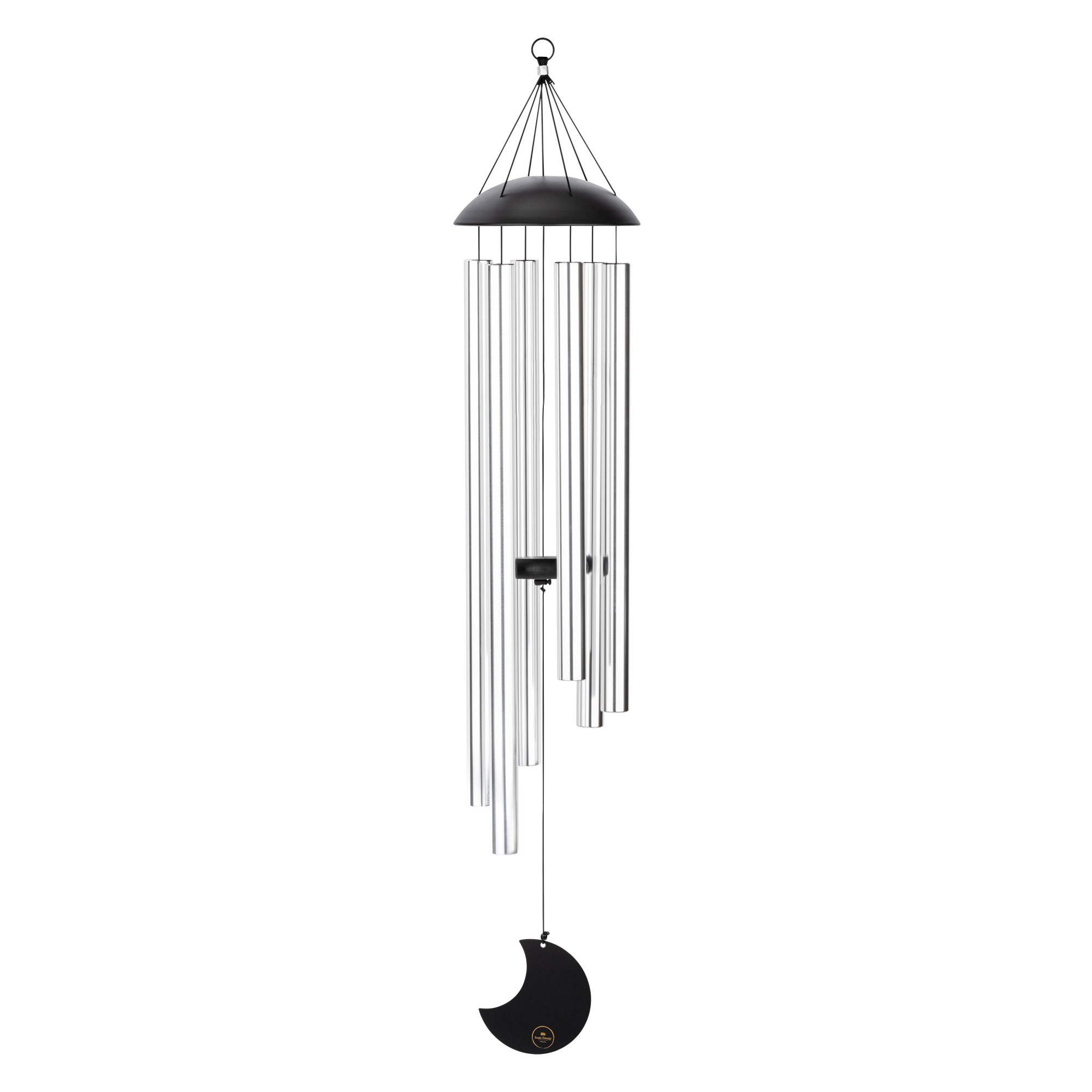 MMC44S Sonic Energy Moon Meditation Chime, 44" / 110 cm, 432 Hz, Runder Bogendeckel, Silber