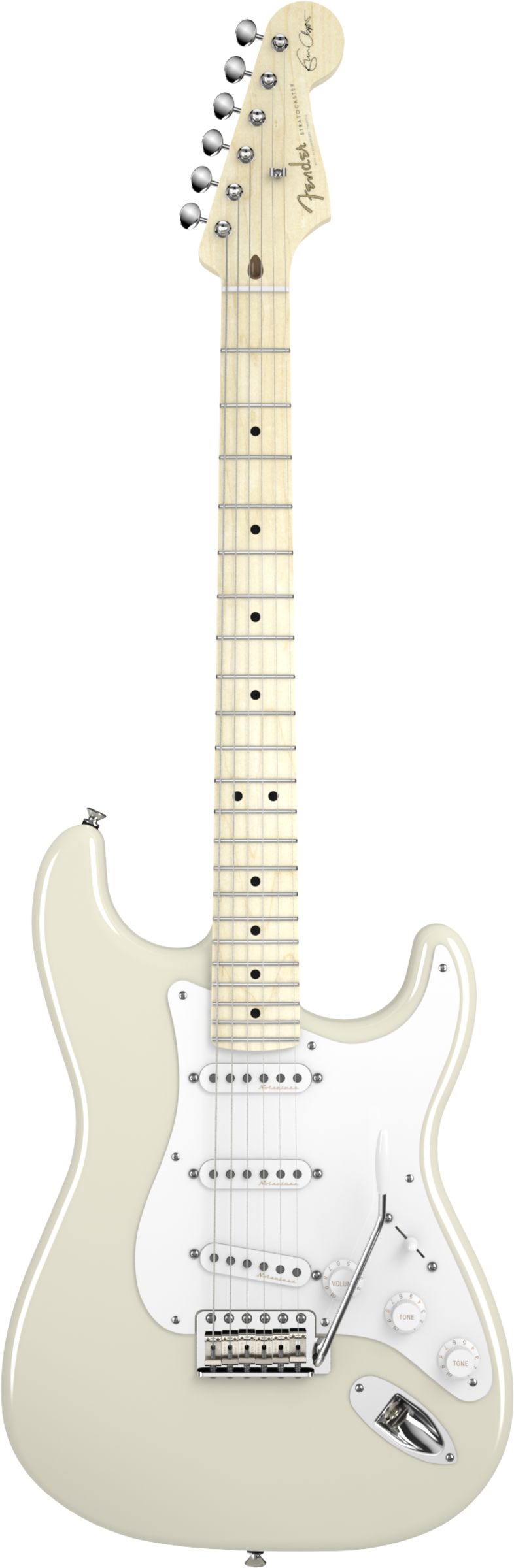 Eric Clapton Strat Olympic White Maple Fretboard