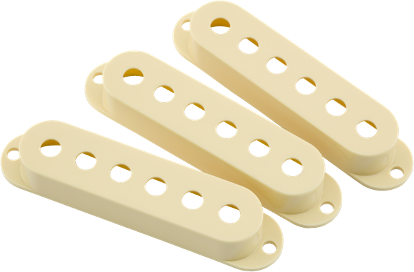 Road Worn Strat Pickup Cover Set aus 3, aged white